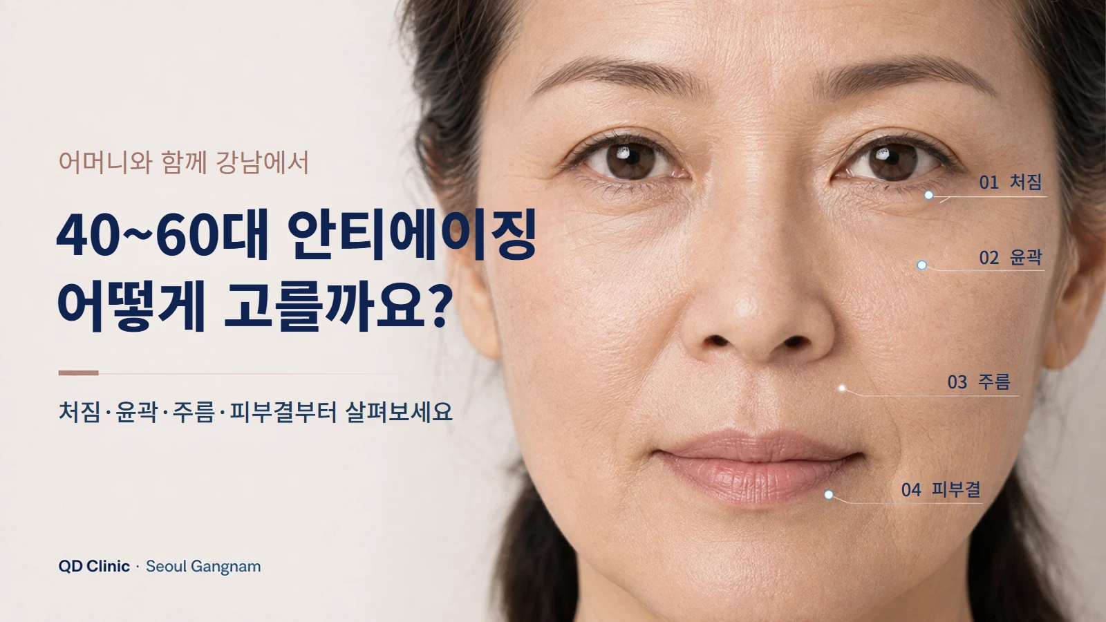어머니를 위한 40~60대 안티에이징 시술 안내 이미지