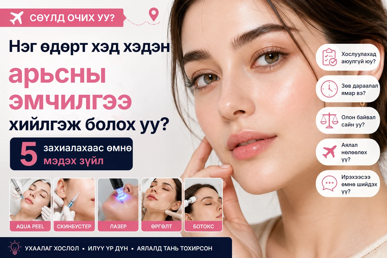 Нэг өдөрт хэд хэдэн арьсны эмчилгээ төлөвлөх