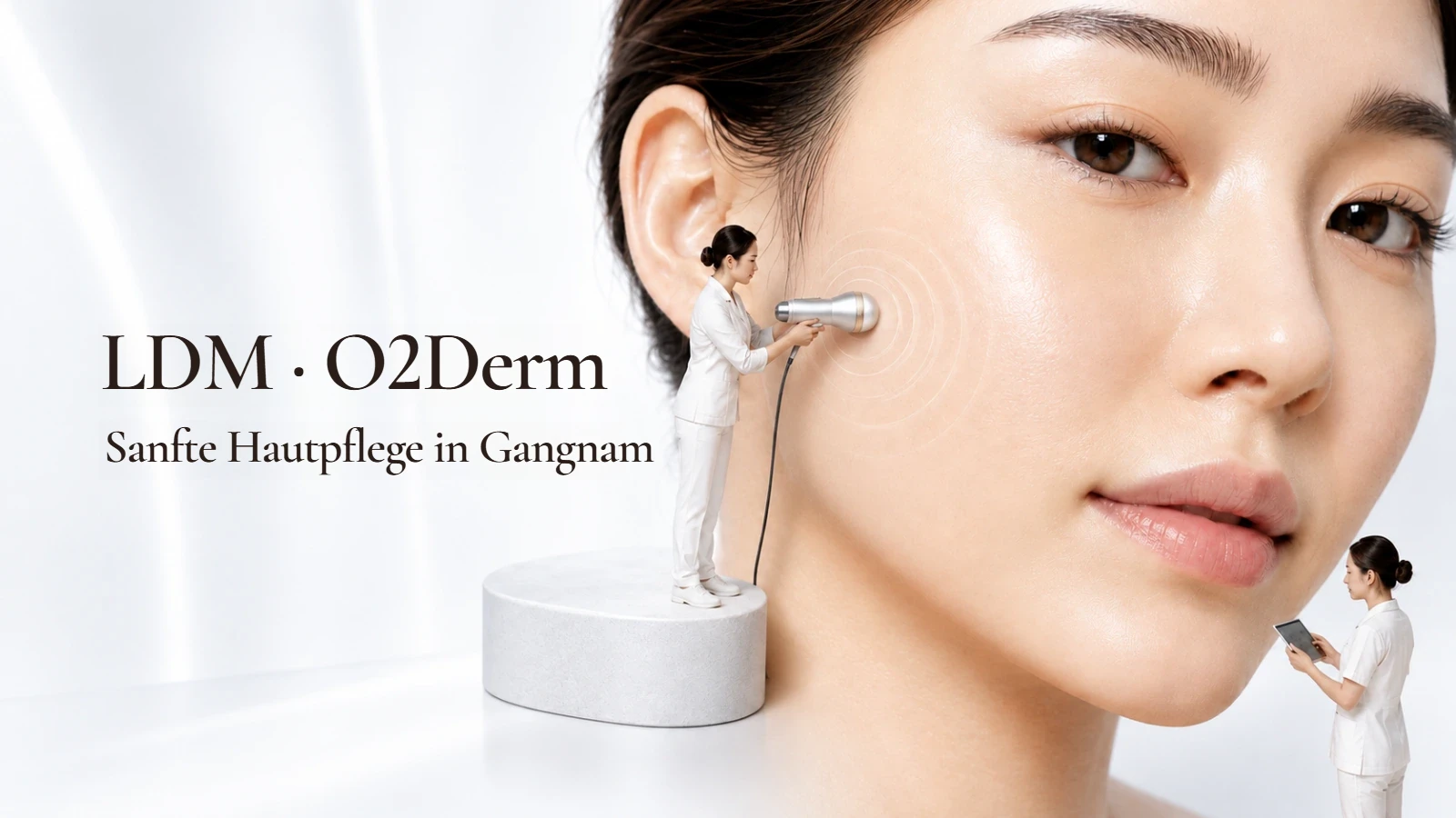 Sanfte Hautbehandlungen LDM und O2Derm in Gangnam