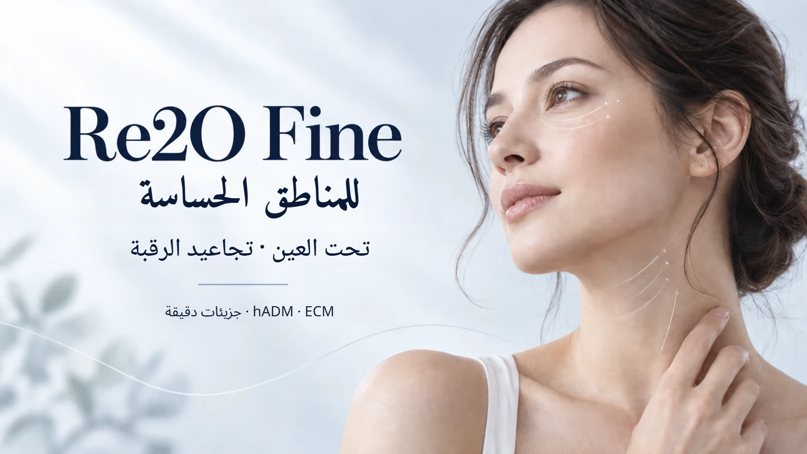 معزّز البشرة Re2O Fine لمنطقة تحت العين والرقبة