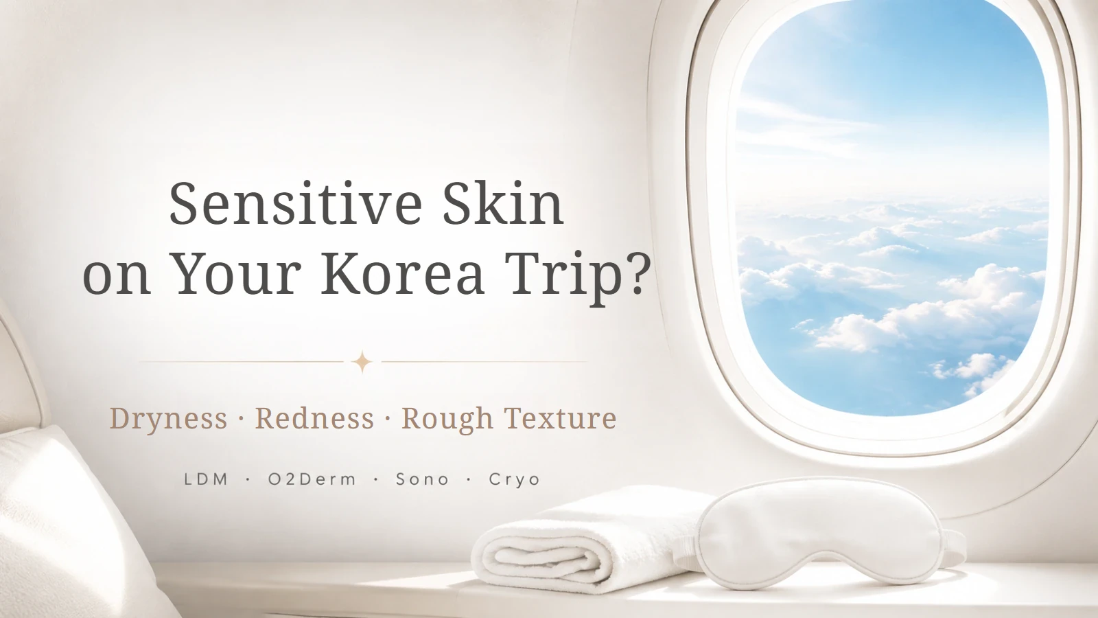 Caring for sensitive skin while travelling in Korea