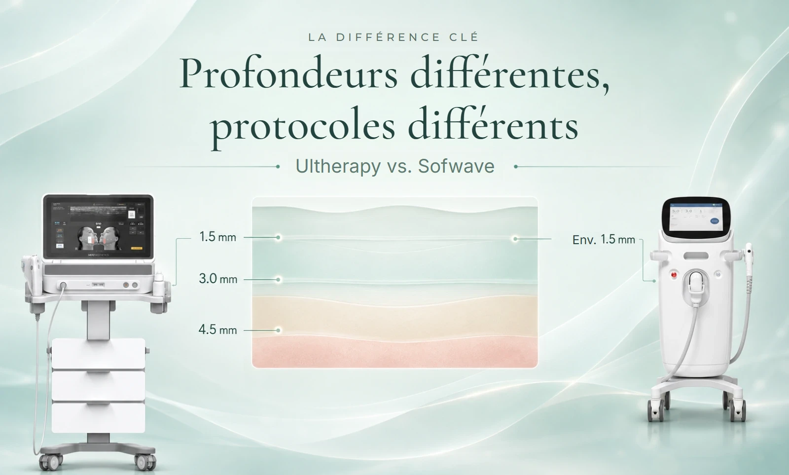 Ultherapy ou Sofwave à Gangnam : la profondeur d’action (2)