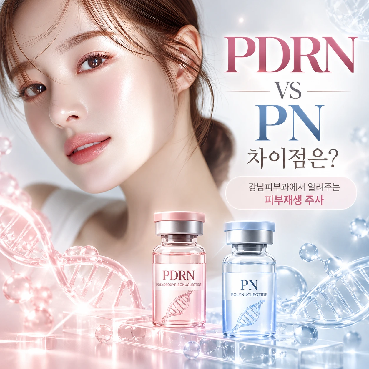 PDRN vs PN 차이점|강남피부과 피부재생 주사 가이드