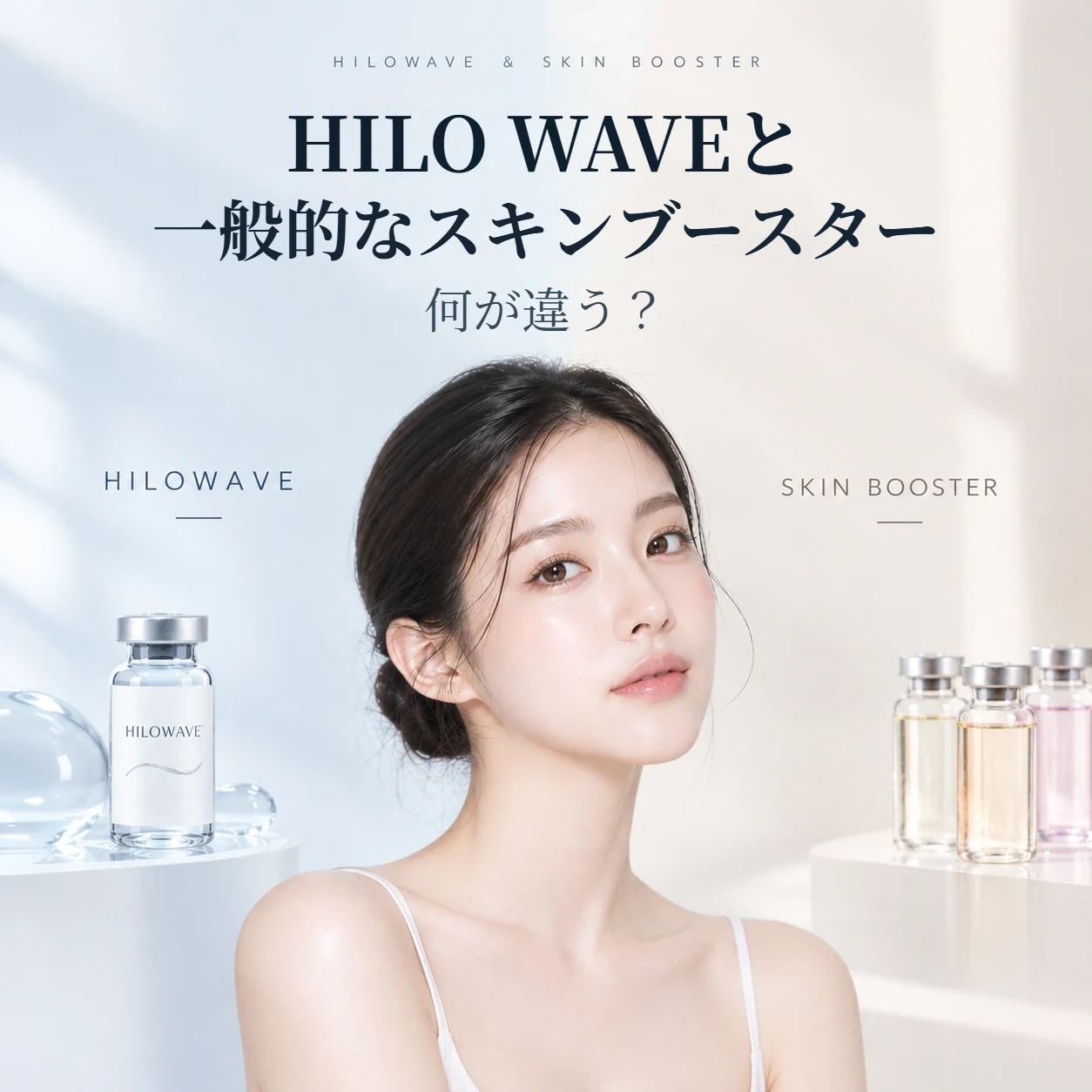 HILO WAVEと一般的なスキンブースターの違いは?成分から効果まで比較